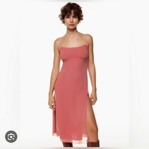 Aritzia Wilfred sister dress- Warm sienna Red (size 8)